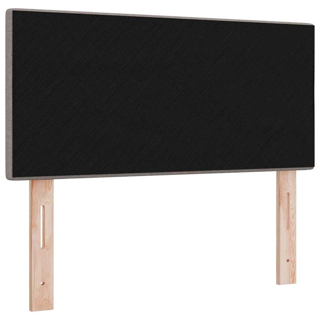 LED Headboard with LED Strip Lights Manual Taupe 90 cm Fabric